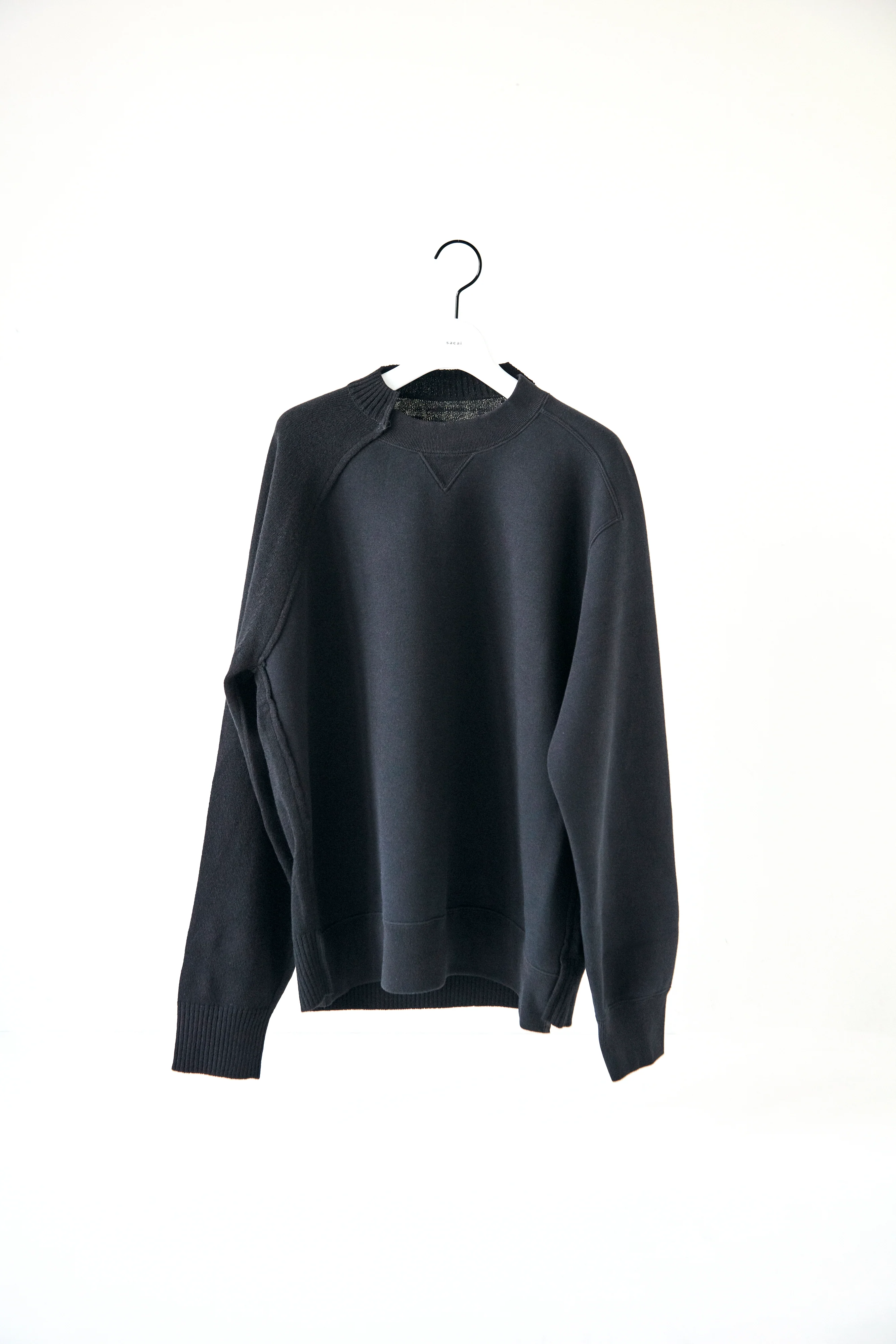 Wool Knit x Sponge Sweat Pullover